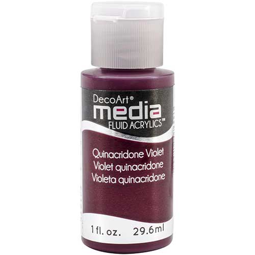 DecoArt Media Fluid Acrylic Paint - Quinacridone Violet